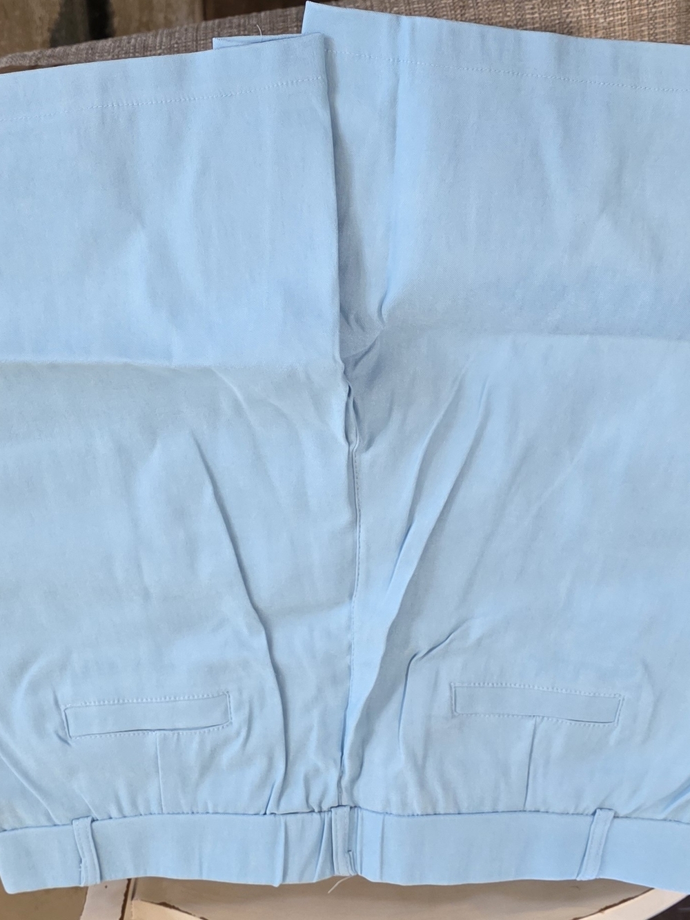 Light Blue Elastic Waist Casual Shorts Women’s Medium Lounge Summer